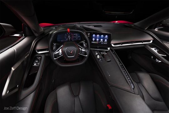 [PIC] New C8 Corvette Interior Rendering Removes the Great Wall of Buttons