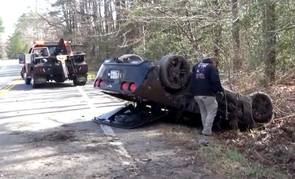 [ACCIDENT] C6 Corvette Involved in a Single-Vehicle Rollover Crash in Maryland