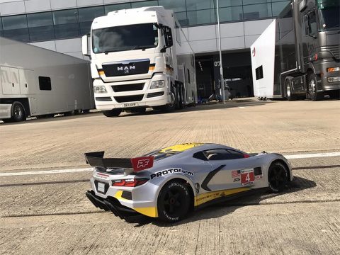 Corvette Racing Driver Nick Tandy Tests Out Remote Controlled C8.R at Silverstone