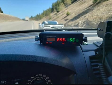Canadian Police Impound a C7 Corvette After Driver was Clocked Speeding at 151 MPH