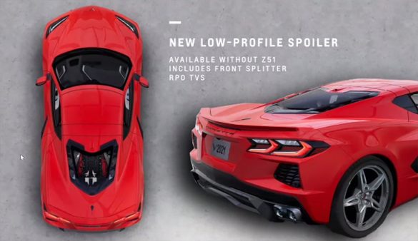 New Low-Profile Spoiler Coming to the 2022 Corvette Stingray