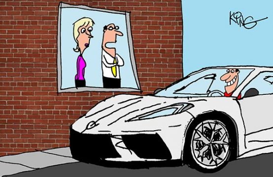 Saturday Morning Corvette Comic: The Home Office Just Got an Upgrade