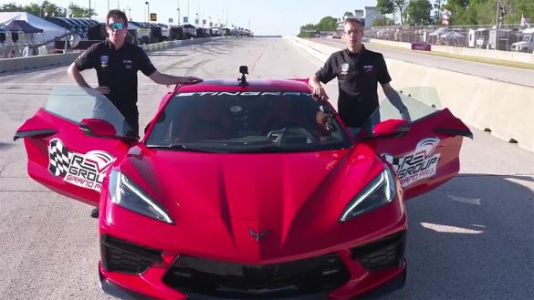 [VIDEO] IndyCar Drivers Sebastien Bourdais and Dalton Kellett Take a Lap at Road America in the C8 Corvette Pace Car