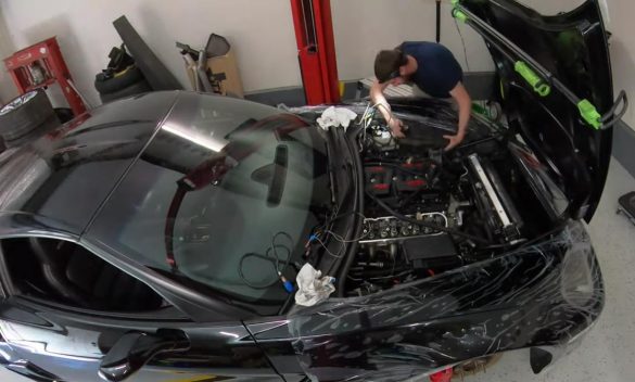 [VIDEO] Man Celebrates Completion of Garage-Built 670-HP All-Motor C6 Corvette Z06 With Donuts