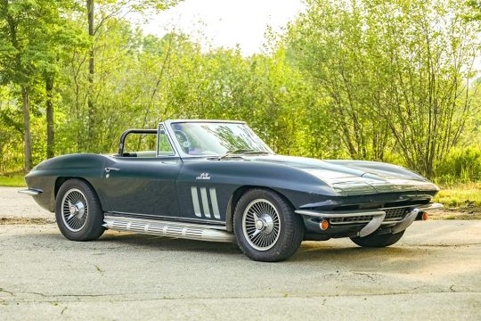 Corvettes for Sale: 1966 Corvette 427 Convertible with Racing History Offered on Bring A Trailer