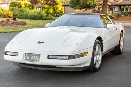 Corvettes for Sale: Arctic White 1994 Corvette ZR-1 on Bring A Trailer