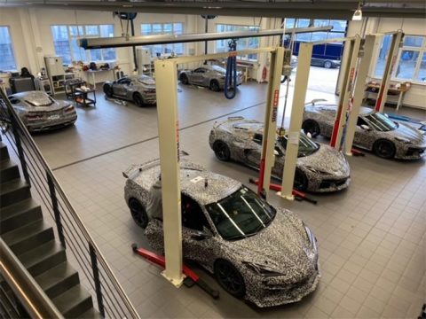 [SPIED] GM’s Mark Reuss Shares Epic Photo of the 2023 Corvette Z06s Inside Chevy’s Nurburgring Lair