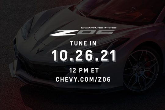 Chevrolet Releases Details for Watching the Reveal of the 2023 Corvette Z06