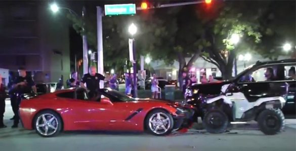 [ACCIDENT] Army Veterans Spring Into Action to Help Officer Struck by a C7 Corvette