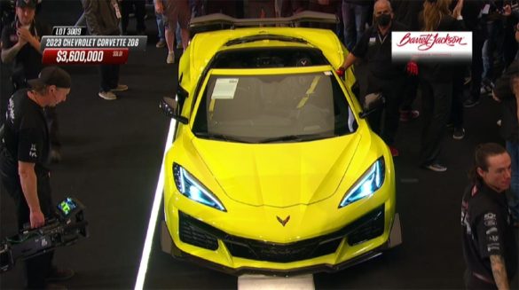 [VIDEO] Rick Hendrick Wins First Retail 2023 Corvette Z06 for $3.6 Million at Barrett-Jackson