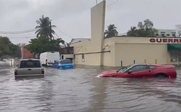 [VIDEO] Some Corvettes Drowned While Others Carried On Like Submarines After Tropical Storm Hits Miami