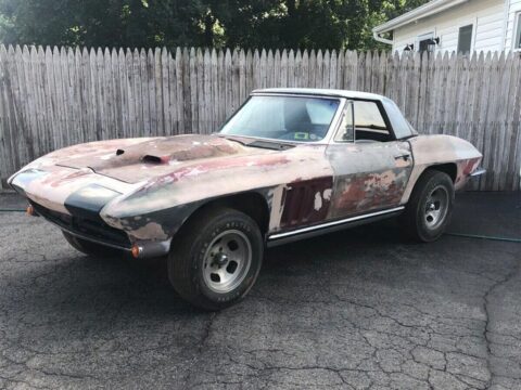 Corvettes for Sale: 1965 Convertible Roller Offered without Engine or Transmission