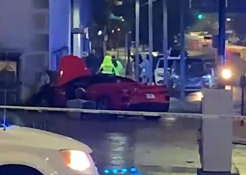 [ACCIDENT] C8 Corvette Crashes into Birmingham VA Hospital After Occupants Were Shot Multiple Times