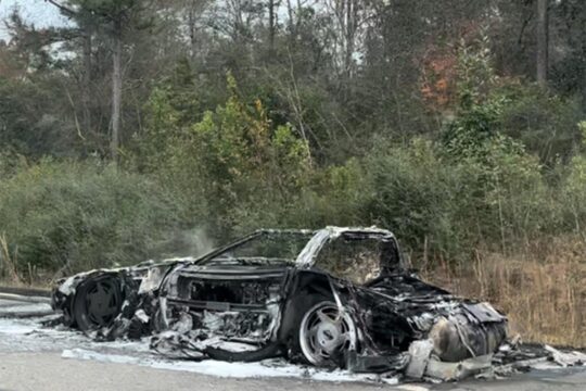 [ACCIDENT] Hot Pursuit! C4 Corvette Burns After Being Chased by Mississippi Highway Patrol on Thanksgiving Day