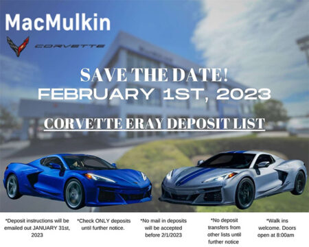MacMulkin to Open its 2024 Corvette E-Ray Deposit List on February 1st