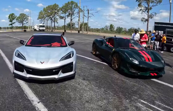 [VIDEO] 2023 Corvette Z06 Holds its Own Against a Modded Ferrari 488 Pista