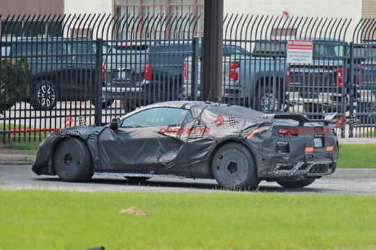 [SPIED] 2025 Corvette ZR1 Prototypes are Benchmarked Against the Porsche 911 GT2 RS