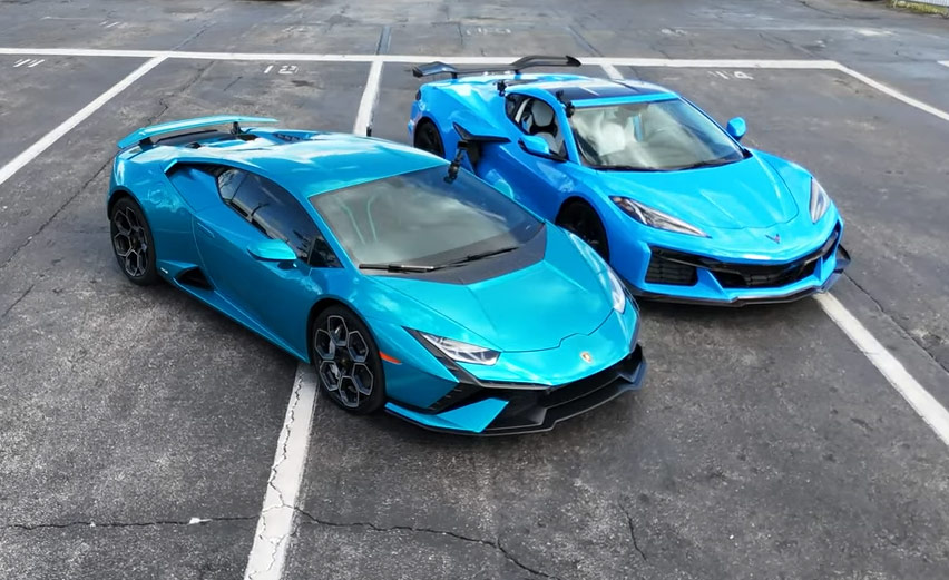 [VIDEO] C8 Corvette Z06 vs Huracán Tecnica on DragTimes is