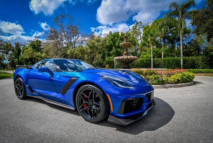 STOLEN] This Blue 2019 Corvette ZR1 Was Stolen in Naples on Sunday