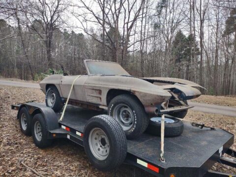 Corvettes for Sale: Solid Numbers Matching 1964 Corvette Barn Find on eBay