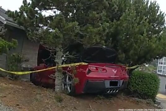 [ACCIDENT] After Crashing his C7 Corvette, the Driver Played Hide the Beer Cans