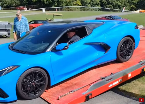 [ACCIDENT] Watch the Rescue of a C8 Corvette After a Four-Post Lift Fails at Carlisle