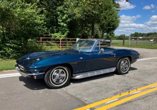 Corvettes for Sale: Laguna Blue 1966 Corvette Sting Ray Convertible on Craigslist