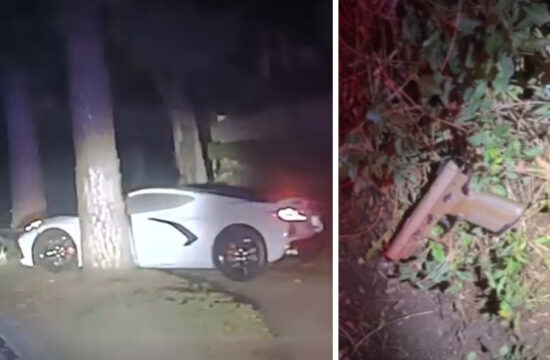 [ACCIDENT] C8 Corvette Driver Fleeing Police Slams into a Tree