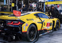 Corvette Racing at Daytona: Class Leading No 3. Corvette Z06 GT3R Forced to the Garage After Suspension Breaks Corvette Racing at Daytona: Class Leading No 3. Corvette Z06 GT3R Forced to Garage After Suspension Breaks