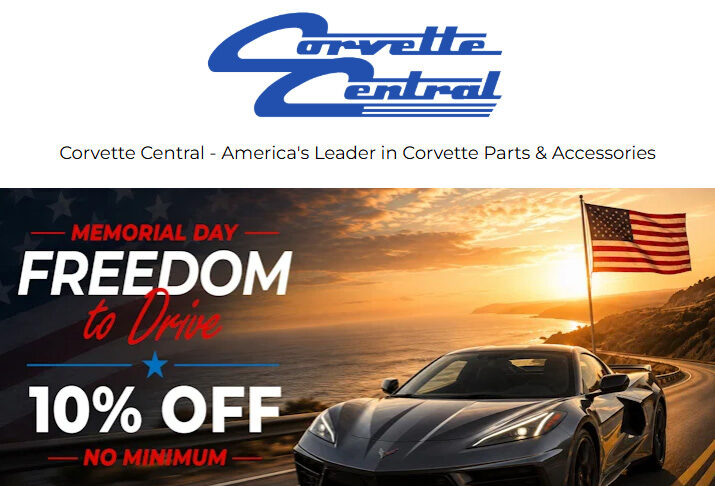 Celebrate the Start of Summer with 10% Off from Corvette Central Celebrate the Start of Summer with 10% Off from Corvette Central