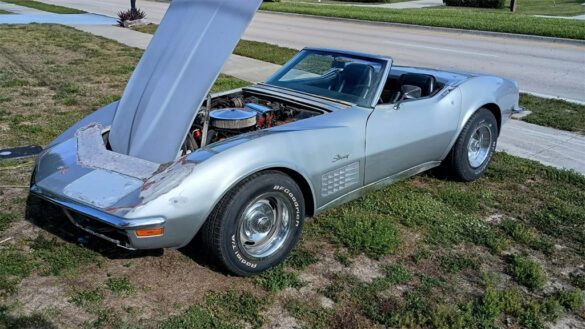 Corvettes for Sale: Numbers Matching 1971 Corvette Stingray Project Offered on eBay