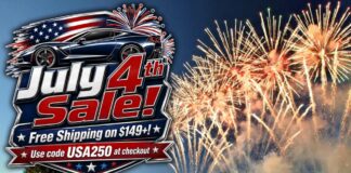 Get Free Shipping from Zip Corvette this 4th of July Weekend July 4 Free Shipping at Zip Corvette