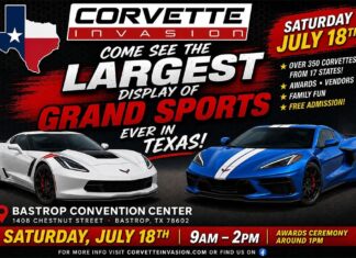 CorvetteBlogger is Attending this Weekend’s Corvette Invasion Show in Bastrop, Texas CorvetteBlogger is at the Corvette Invasion Show in Bastrop, Texas