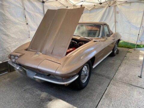 Corvettes for Sale: 1964 Corvette Convertible Parked for Two Decades Now Offered on eBay