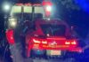 Lightning McQueen Among the Cars Towed from a California Car Meet Lightning McQueen Among the Cars Towed from a California Car Meet
