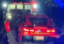Lightning McQueen Among the Cars Towed from a California Car Meet Lightning McQueen Among the Cars Towed from a California Car Meet
