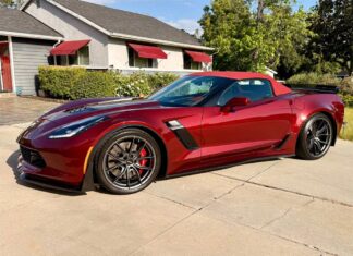 Corvettes for Sale: Modded Spice Red 2016 Corvette Z06/Z07 Convertible with a 7-Speed Manual Corvettes for Sale: Modded Spice Red 2016 Corvette Z06/Z07 Convertible with a 7-Speed Manual