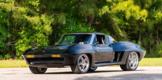 Corvettes for Sale: 1963 Corvette Split Window ‘V7 Twin Turbo’ SEMA Show Car on Bring a Trailer Corvettes for Sale: 1963 Corvette Split Window 'V7 Twin Turbo' SEMA Show Car on Bring a Trailer