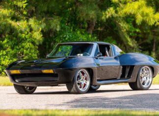 Corvettes for Sale: 1963 Corvette Split Window ‘V7 Twin Turbo’ SEMA Show Car on Bring a Trailer Corvettes for Sale: 1963 Corvette Split Window 'V7 Twin Turbo' SEMA Show Car on Bring a Trailer