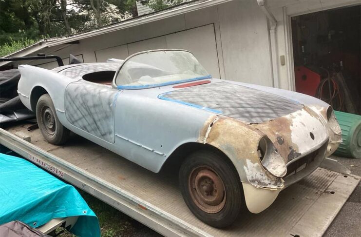 Corvettes for Sale: 1954 Corvette Project Car Offered on Craigslist for $23,500 Corvettes for Sale: 1954 Corvette Project Car Offered on Craigslist