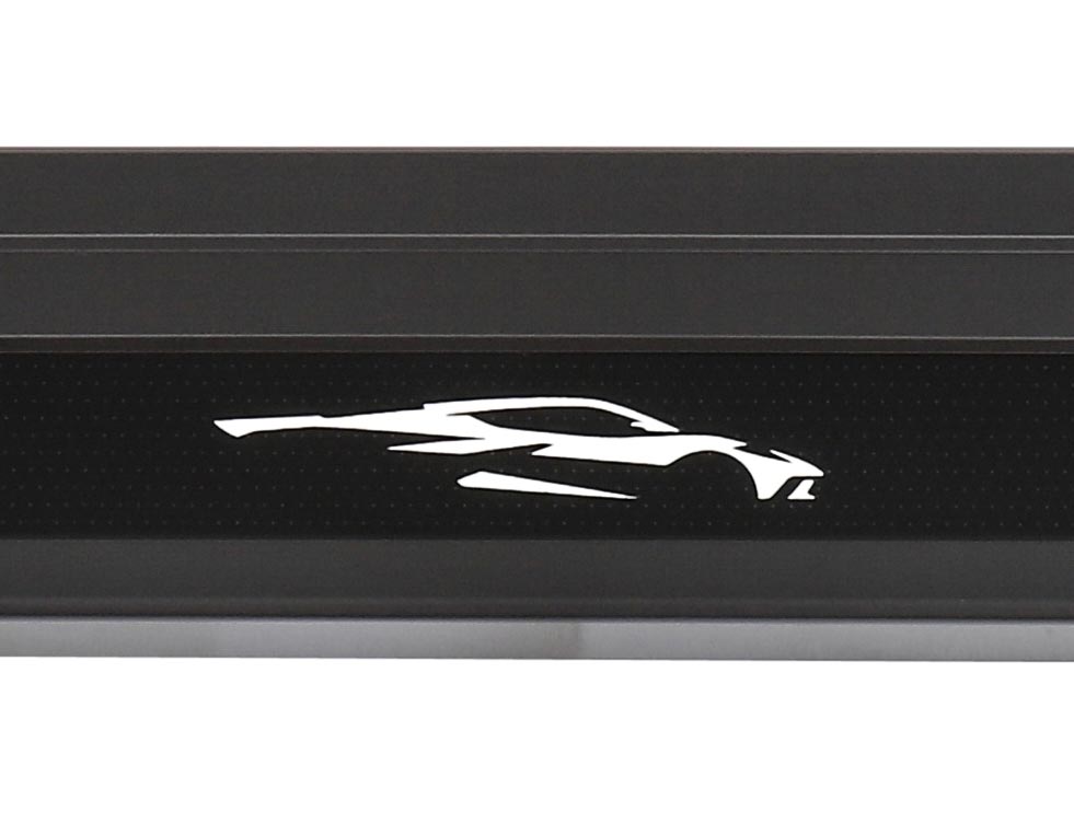 Chevrolet is Now Offering New Dark Stainless Steel Sill Plates for C8 Corvettes