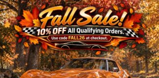 Zip Corvette Welcomes Fall with 10% Off! Zip Corvette is celebrating the changing of the seasons with 10% Savings on qualifying online orders now through Sunday, September 27th.