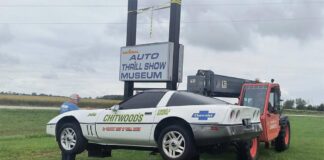 C4 Corvette Dressed as a Chitwood Thrill Car is Transformed into a Museum Sign C4 Corvette Dressed as a Chitwood Thrill Car is Transformed into a Museum Sign