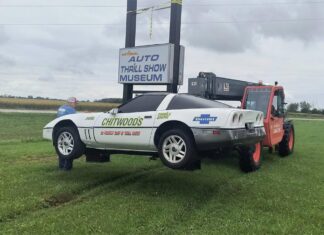 C4 Corvette Dressed as a Chitwood Thrill Car is Transformed into a Museum Sign C4 Corvette Dressed as a Chitwood Thrill Car is Transformed into a Museum Sign