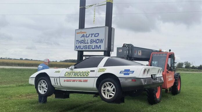 C4 Corvette Dressed as a Chitwood Thrill Car is Transformed into a Museum Sign C4 Corvette Dressed as a Chitwood Thrill Car is Transformed into a Museum Sign