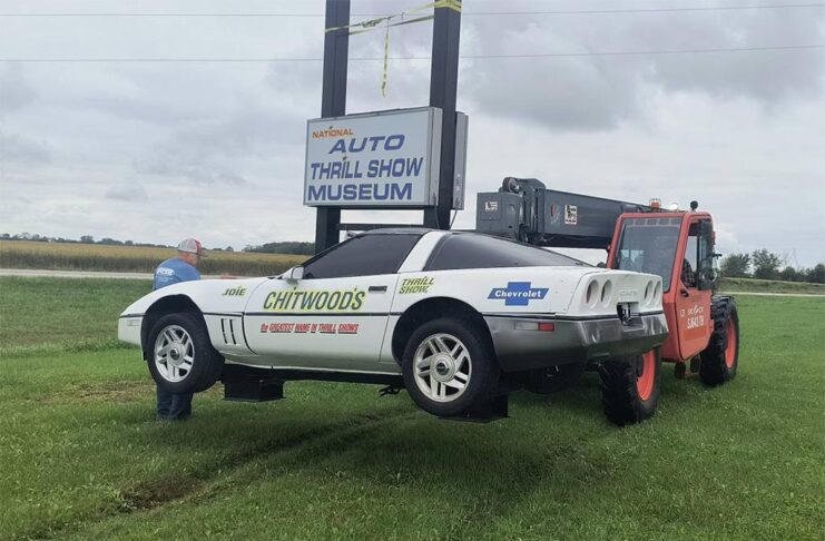 C4 Corvette Dressed as a Chitwood Thrill Car is Transformed into a Museum Sign C4 Corvette Dressed as a Chitwood Thrill Car is Transformed into a Museum Sign