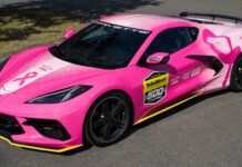 Pink C8 Corvette Pace Car Returns to NASCAR for ‘Making Strides Against Breast Cancer’ Campaign Pink C8 Corvette Pace Car Returns to NASCAR for 'Making Strides Against Breast Cancer' Campaign