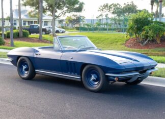 Corvettes for Sale: Ex-Robert Downey Jr 1965 Corvette Sting Ray Tesla EV Conversion Corvettes for Sale: Ex-Robert Downey Jr 1965 Corvette Sting Ray Tesla EV Conversion