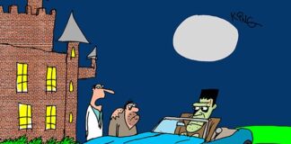 Saturday Morning Corvette Comic: Frankenstein’s Monster is Living the Vette Afterlife Saturday Morning Corvette Comic: Frankenstein's Monster is Living the Vette Afterlife